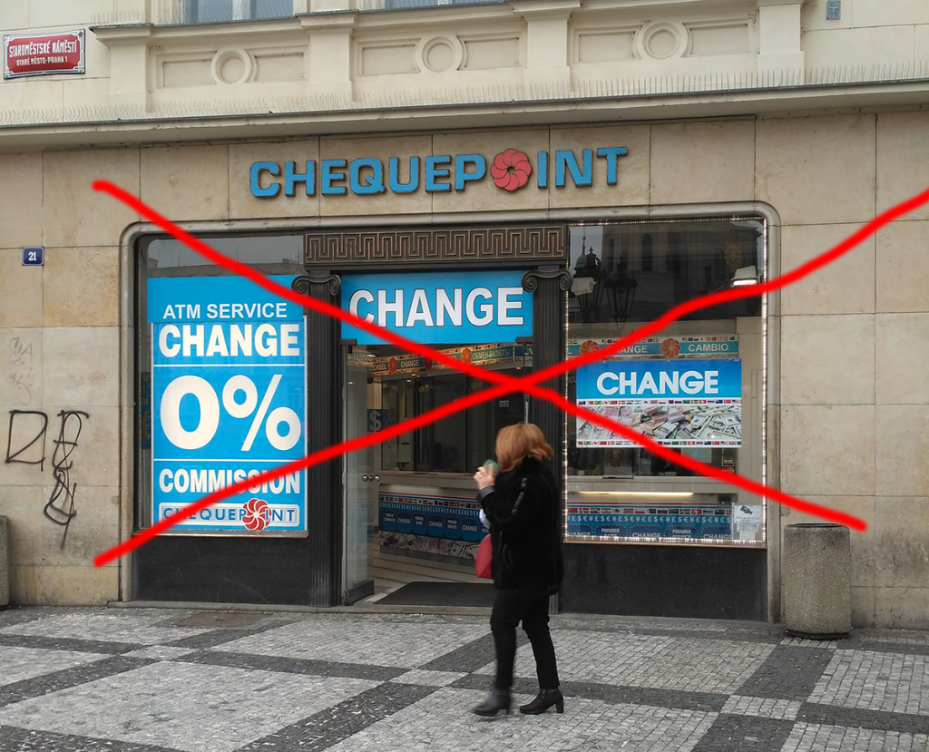 Don't change money here