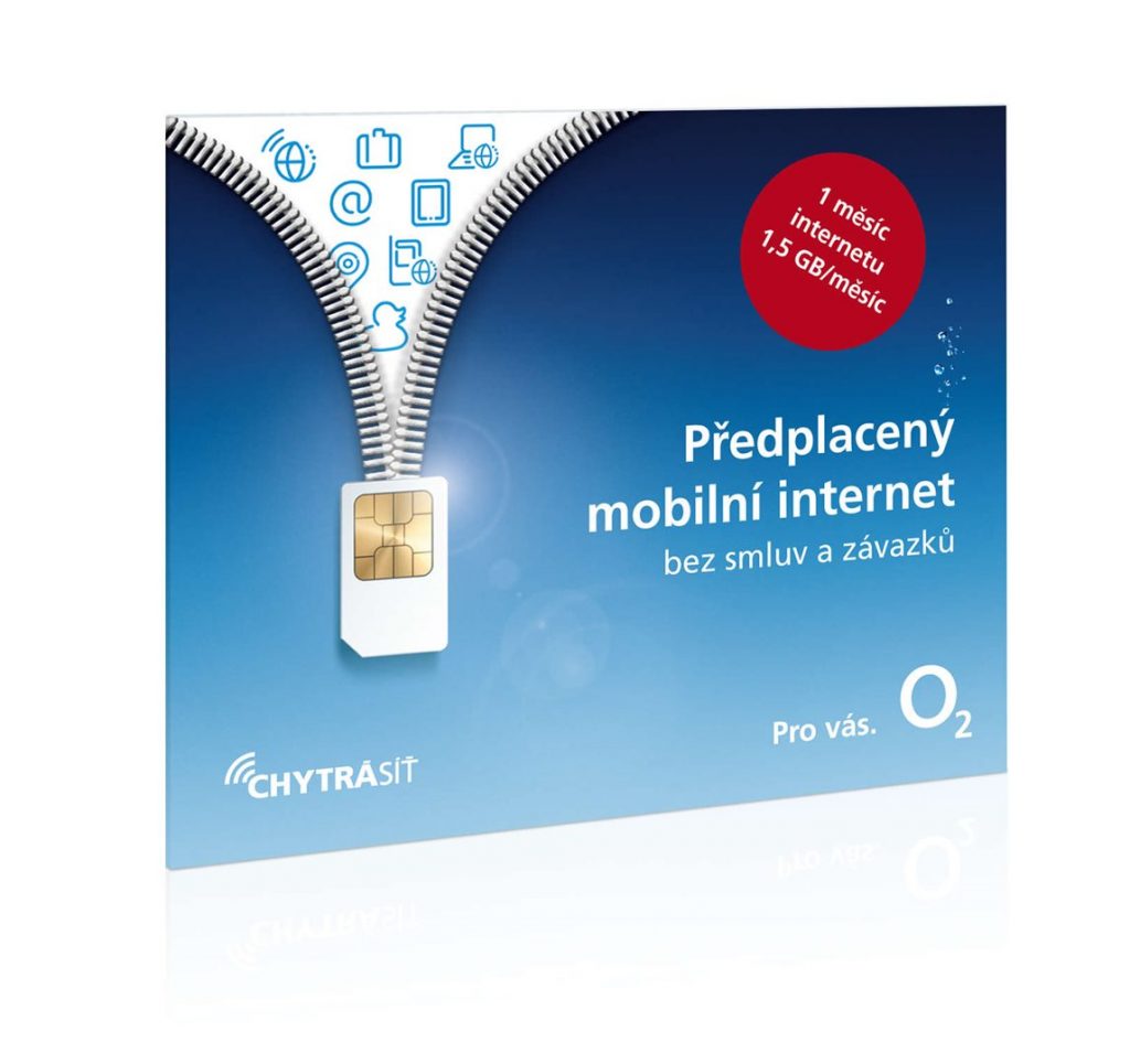 O2 internet SIM card 299 CZK for 1.5 GB