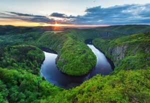 Vyhlídka Máj - river Vltava