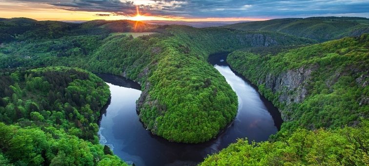 Vyhlídka Máj - river Vltava